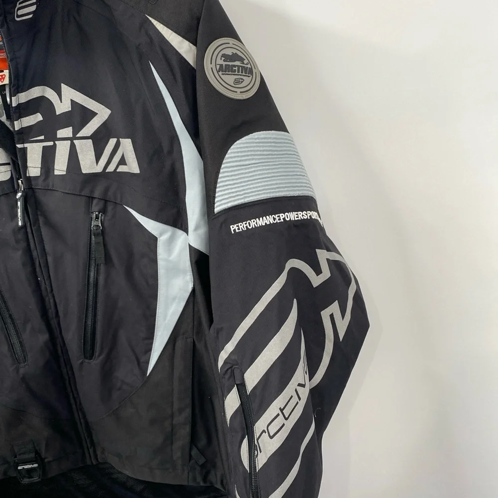Arctiva Comp 6 RR  Black Mens shell Motorcycle jacket size M - Picture 5 of 9
